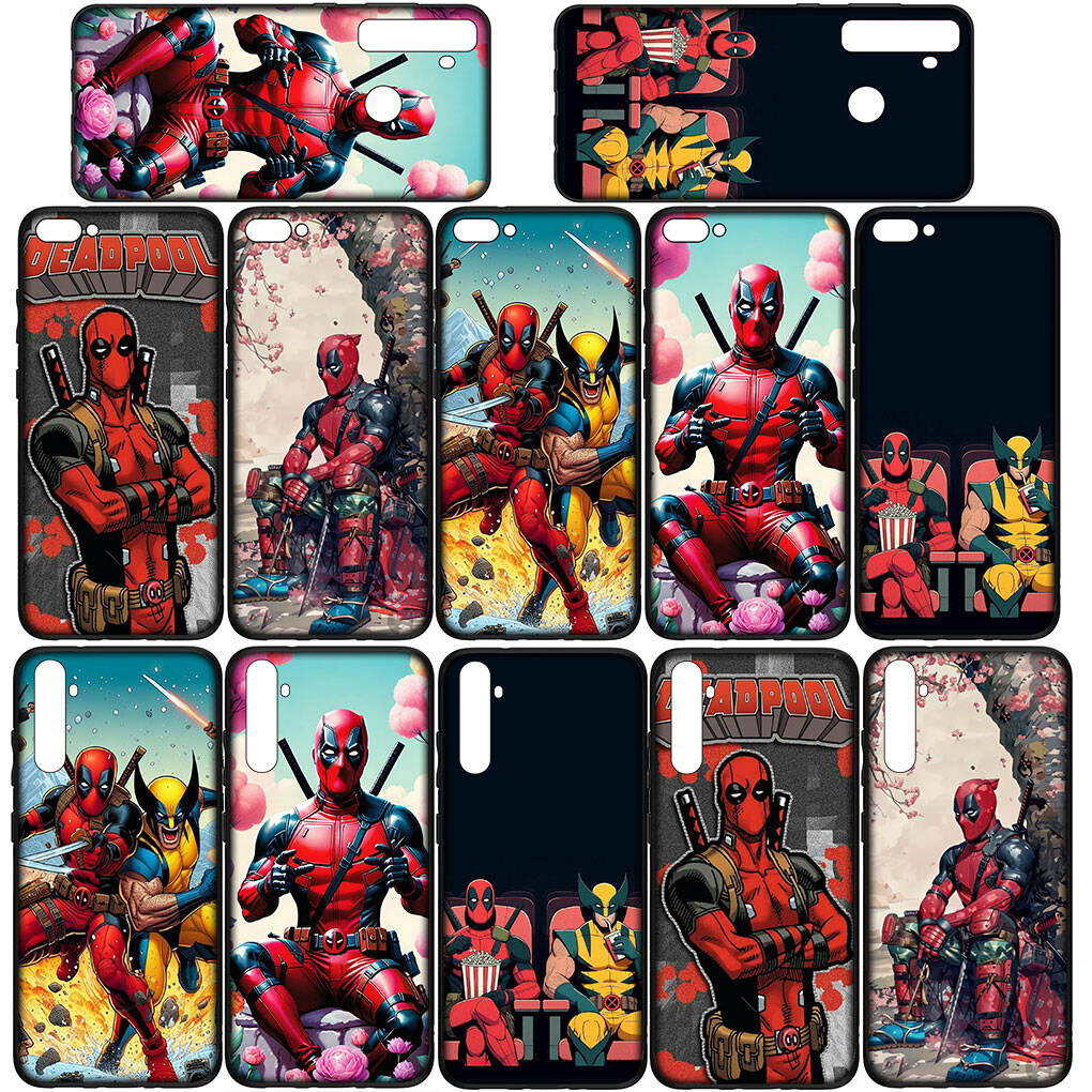 Cover for iPhone 17 16 15 Xiaomi Poco Redmi Note 14 13 12 11 Pro Max 9 16e Samsung Galaxy S25 S24 S23 OPPO Huawei Marvel Wolverine Deadpool Phone Case