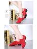 Women's Professional Latin Dance Shoes – Soft Sole, Flat Heel, Oxford Cloth