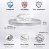 Xiaomi Vnox 6mm Unisex Flat Snake Chain Bracelets, Mens Women Herringbone Links Bracelet, Adjustable Stainless Steel Simple Jewelry
