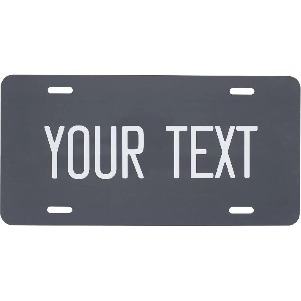 Personalisierte Kennzeichen für die Vorderseite des Autos, personalisierte Aluminium-Autoschilder, 6 x 12 Zoll, universell passend, Autoschild, Metallschild, Wanddekoration