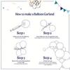 146pcs Purple Color Balloon Arch Set with Butterfly Accessories Suitable for Birthday Wedding Theme Event Decoration Etc.