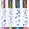 Set of 4 Toy Story Black Ballpoint Pens Patterned Featuring Disney Characters Little Green and SARASA Resort (with Refills) Woody, Buzz, Men, More.