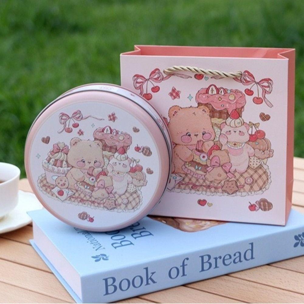 Cartoon-Muster Süßigkeiten-Aufbewahrungsbox 3D-Relief Geschenkverpackungsbox Backverpackung