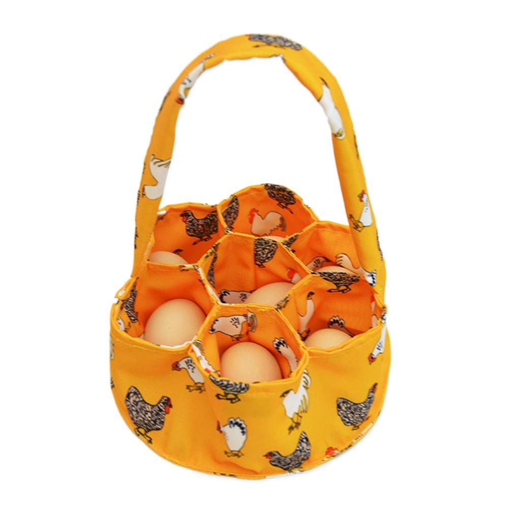Multifunctional Eggs Collection Basket Canvas Canvas Eggs Storage Tool Farm Fresh Eggs