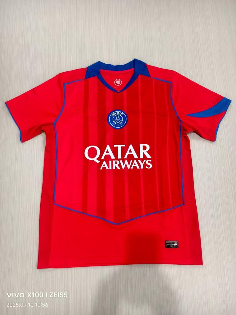 2526 Thai Football Fan Jersey Santos Marseille America Mallorca Short-sleeved Quick-drying T-shirt New La Liga