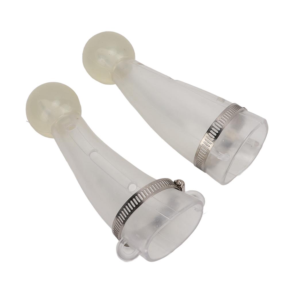 Horn Protective Cover Safe Thicken Round Cornered Silicone Horn Protector with Stainless Steel Hoop