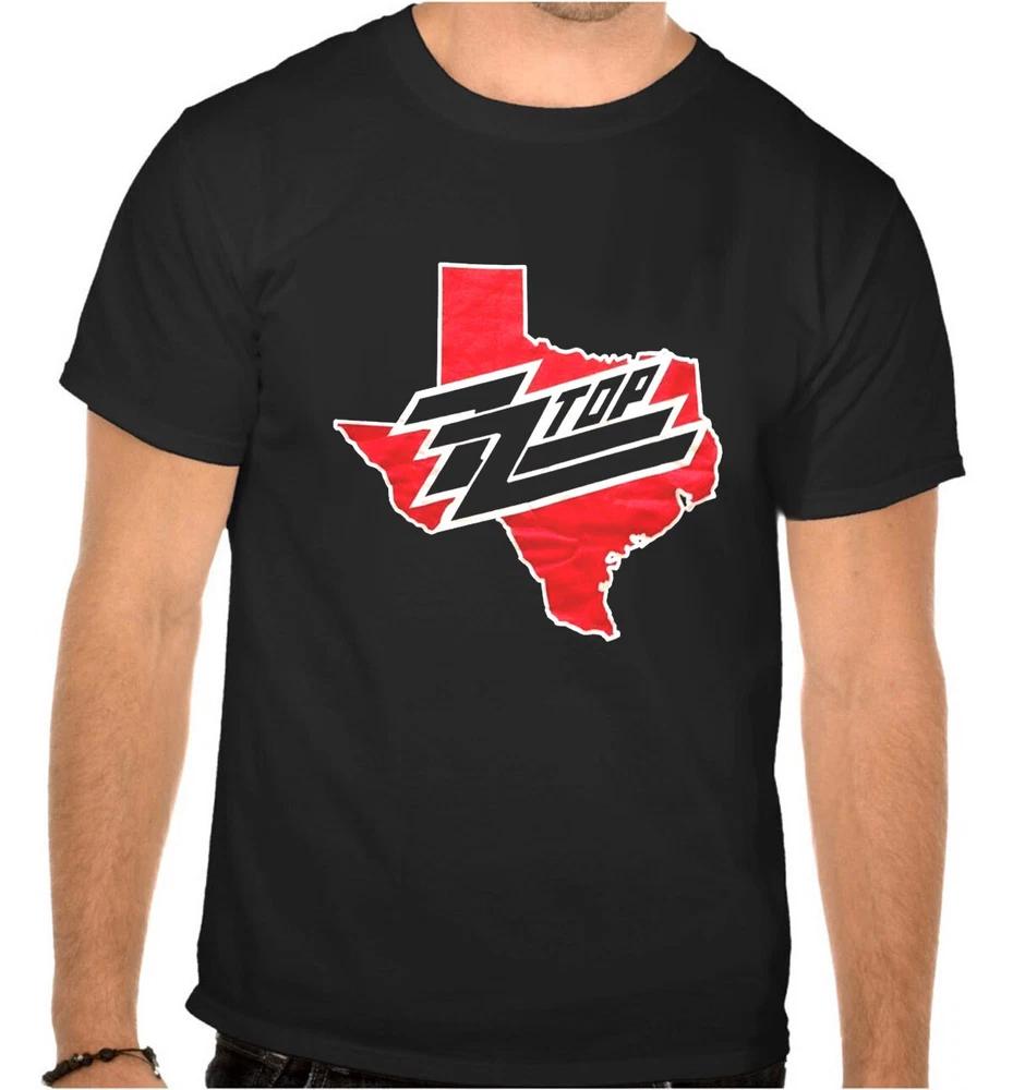 ZZ Top ZZTOP Rock Music Logo Black TShirt 1188 2XL