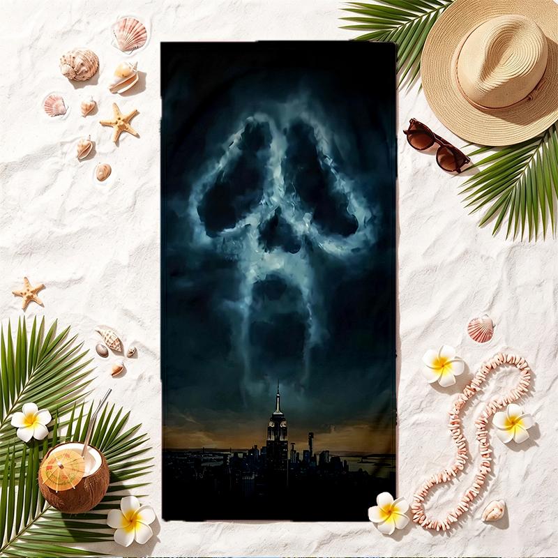 Ghostface Soft Beach Towel Stylish Beach Pool Towel for Summer Seaside Vacation Travel