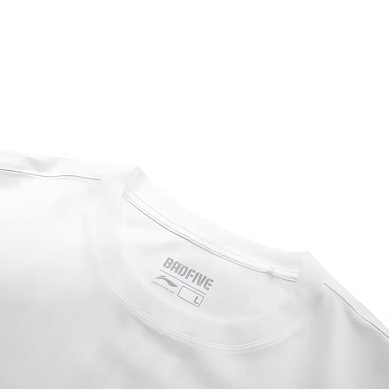 Li Ning Tactical Letter Print Fashionable Casual Round Neck Short Sleeve T-Shirt Sports Set Unisex Tops White Black YHSV281-1+YKSV147-2