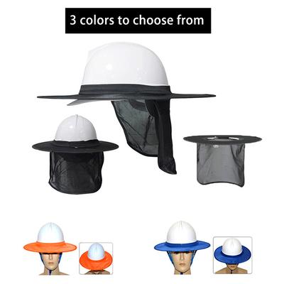 Cubiertas de sombra para casco Sombrero de sol Accesorios para exteriores Casco Casco de seguridad para la construcción Kit de casco reflectante Protección solar de verano