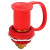 Battery Terminal Color Coded 250A 3 8in Battery Terminal Stud Connector with Cap for Cars RVs Boats Red (Positive)