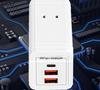 Smart Rectangular USB Travel Power Strip with Multifunctional Socket for Home and Dorm Use