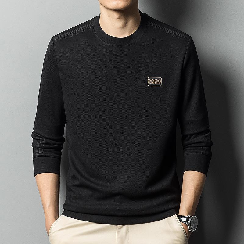 

Новый зимний однотонный свитер с длинными рукавами для мужчин, модный темперамент, повседневная толстовка в корейском стиле для мужчин 4XL