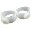 Fat Burners Slimming Care Tool Silicone Magnetic Massage Foot Toe Rings 2Pcs White