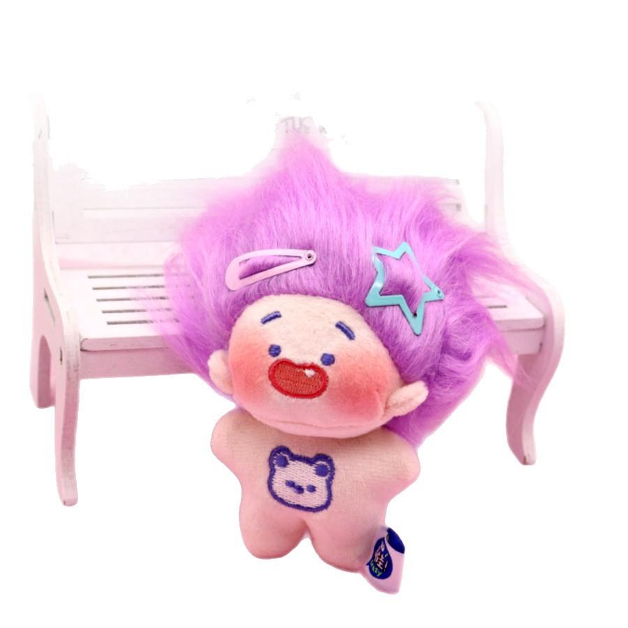 Super Cute Tooth Missing Crazy Baby Super Cute Dopamine Plush Doll Girlfriend Bag Pendant Keychain