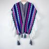 Bohemian Shawl: Autumn/Winter Striped Ruffle Cape - Qinghai-Tibet Line Travel Wear