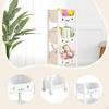 Mobile Rack Kids Toys Organizer 4 Tier 31cmx21x98cm Multifunctional Deep Basket Utility Cart for