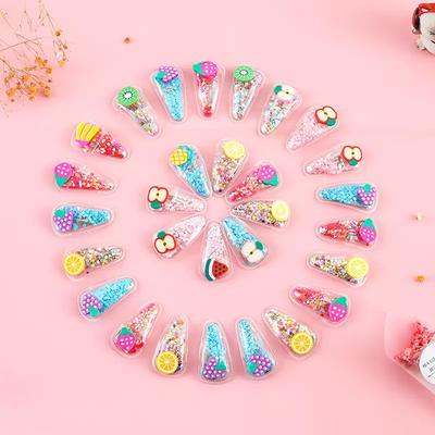 10pcs Cartoon Quicksand Bb Clip Cute Simple Hair Clip Glitter Hair Accessories Girl Hair Clip Y2k Accessories Hair Accessories