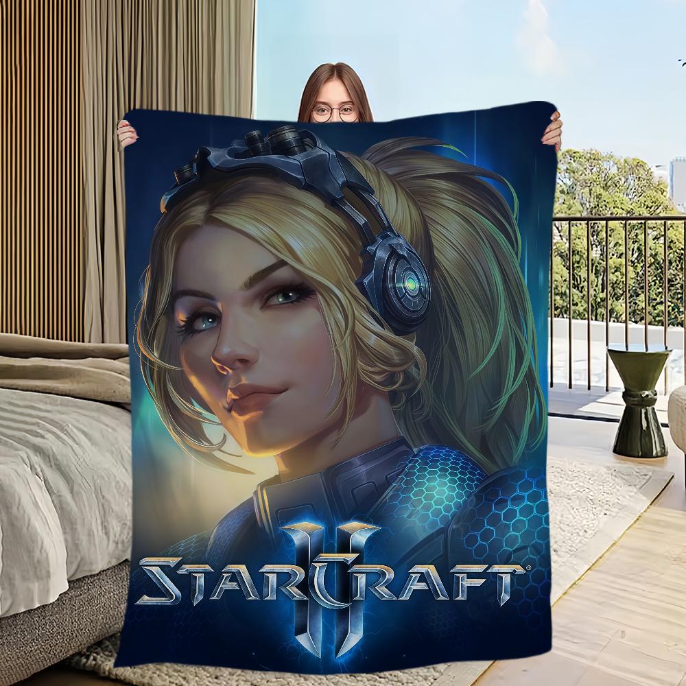 S-StarCraft-ES Game Blanket For Sofa Room Microfiber Bedding Blanket office Travel Gift Home