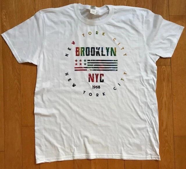 

New York t-shirt, size XL men’s shirt, soft cotton, white, Brooklyn New 2XL