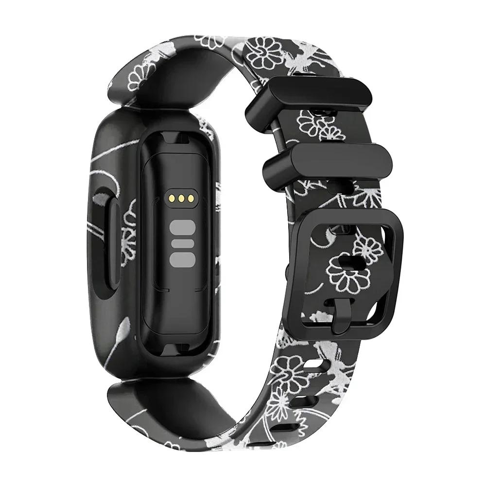 New Wrist Strap Silicone Bracelet For Fitbit Ace 3/inspire 2 Smart Watch Band Bracelet Replacement Kids Wristband Watchbands