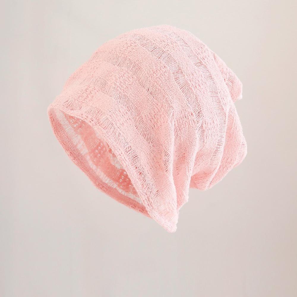 Thin Pullover Hat Korean Style Sunscreen Cap Fashion Knitted Hat Spring Summer