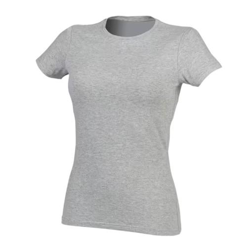 SF Women Womens/Ladies Feel Good Plain Stretch T-Shirt