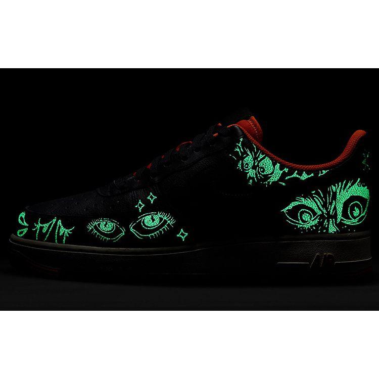 Nike Air Force 1 07 Premium Halloween Men Sneakers Black Starfish Sail DC8891-001