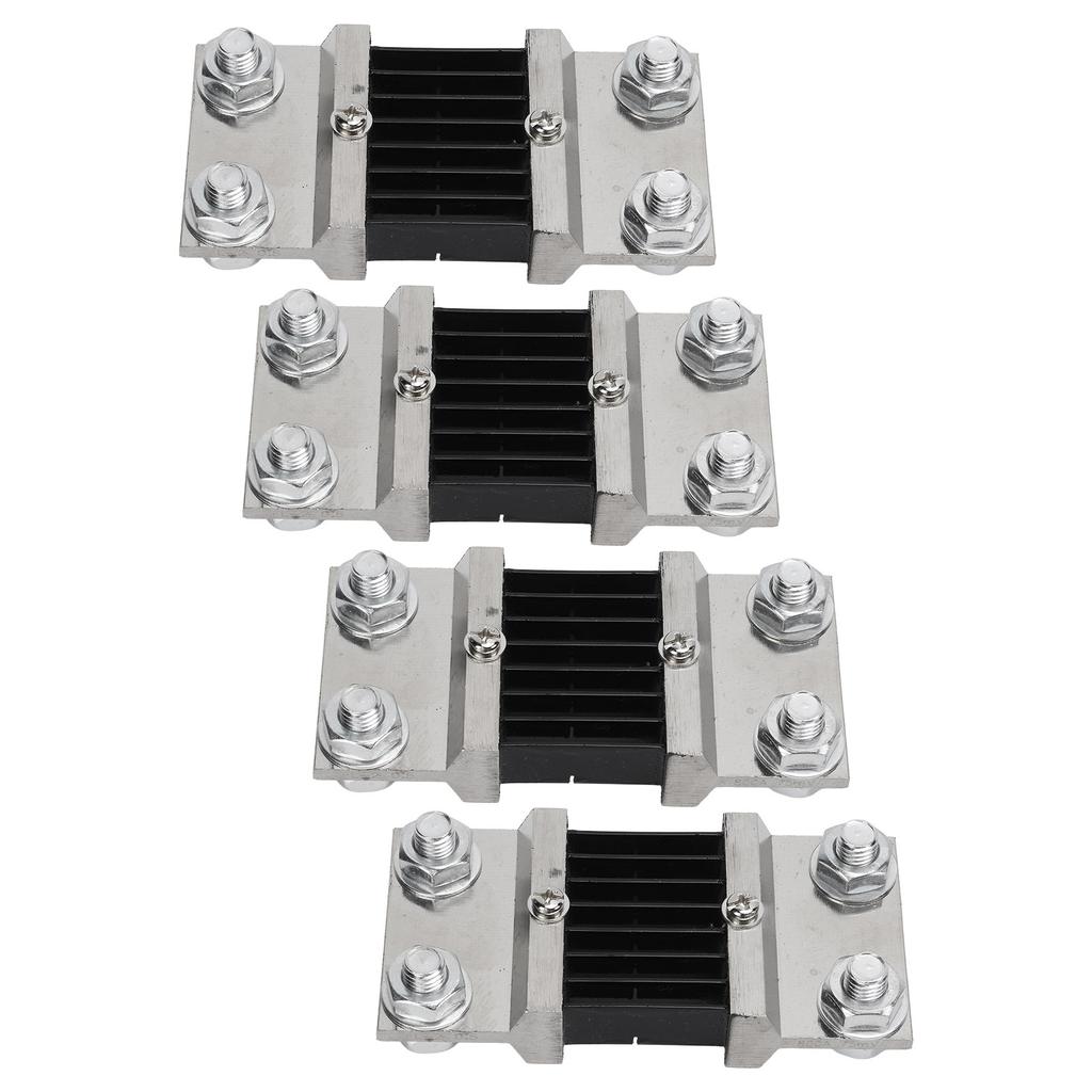4pcs 75mV DC Current Shunt Resistor Resistance Manganese Copper Alloy for Ammeter Shunt FL?2 800A