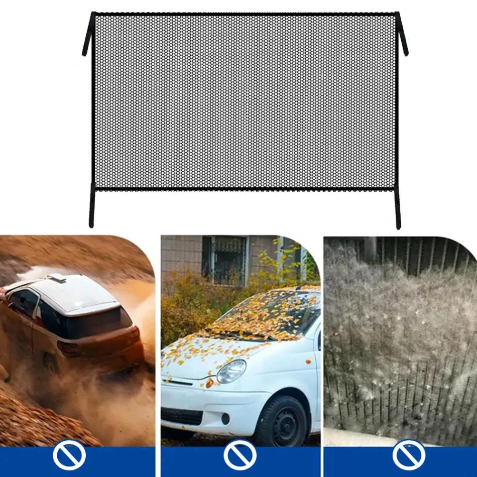 Radiador de Aire para Coche Malla Protectora Anti-Obstrucción Barrera Resistente a Ratas Malla Repelente de Insectos Red Protectora para Condensador de Coche