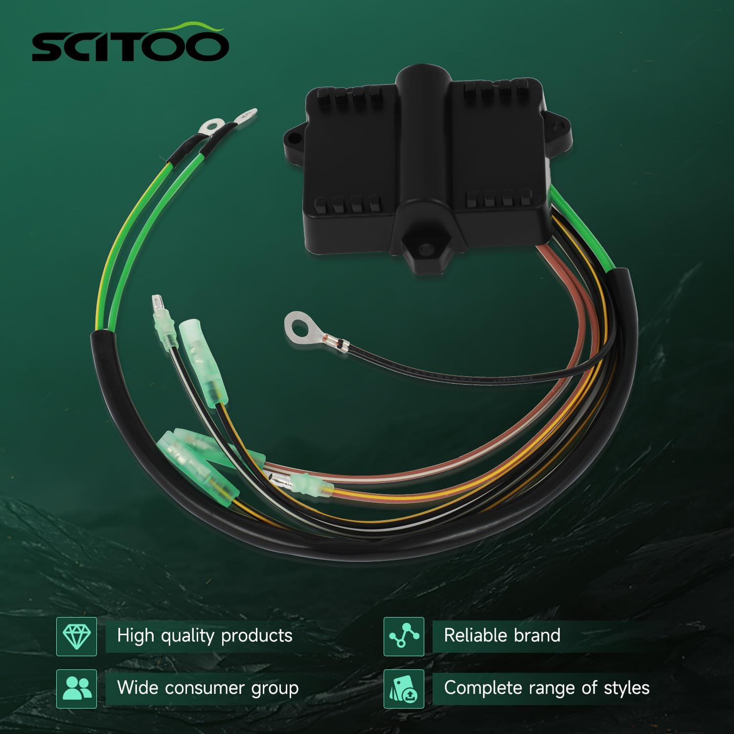 

SCITOO 339-7452A15, 339-7452A19, 18-5776, 18-5777 Voltage Regulator Rectifier For 1980-1996 for Mercury Outboard Sierra 6HP 8HP 9.9HP 10HP 15HP 20HP