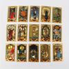 Casual Party Game Waterproof Plastic Colorful Printed gold Gold Stamping Tarot Board Game Cards