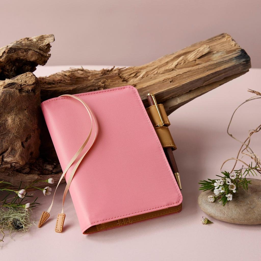 Hobonichi Techo Originalstorlek Anteckningsbok Blommor (A6) Kåpa, Färger/Körsbär
