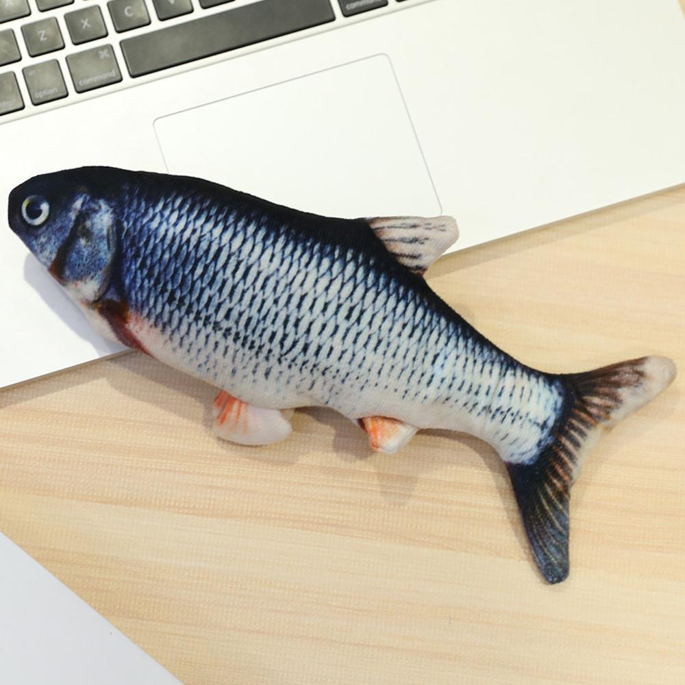 Elektrická rybí plyšová hračka pro kočky