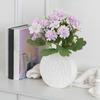 Yousheng 6Pcs Artificial Flower with Green Leaves Realistic Fake Plastic Flower Home Office Wedding Party Indoor Outdoor Faux Flower Plants Decoration