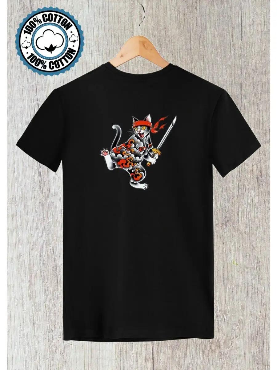 Black t-shirt with pappapapa print, cotton, stylish, unisex 2XL