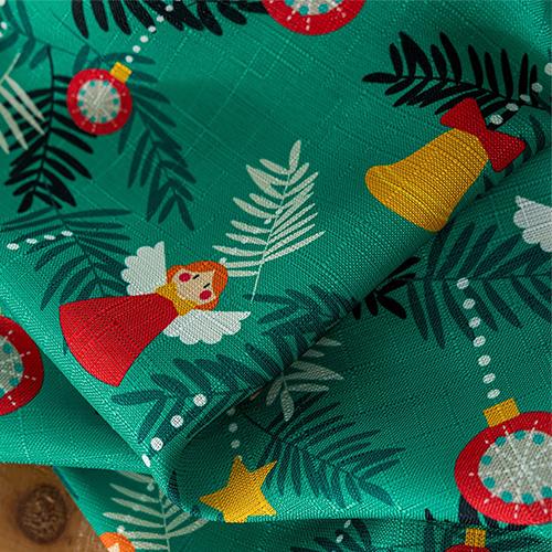 

1 шт. LOZUJOJU Рождественский стиль Полузатемняющие шторы Шторы с мультяшным принтом для гостиной, спальни, балкона, окна, домашний декор W100cm x L130cm