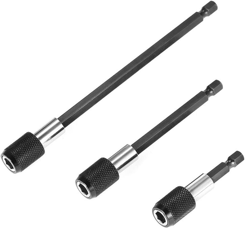 60/100/150mm Hexagonal Quick-release Self-locking Extension Rod Electric Drill Driver Quick Transfer Rod Screwdriver Tool Set