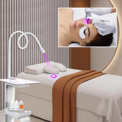 Lampa Utwardzająca 5W Eyelash Studio Lampa LED z Klipsem Specyficzna dla Salonu Kosmetycznego Lampa UV do Szybkiego Suszenia Kleju do Rzęs