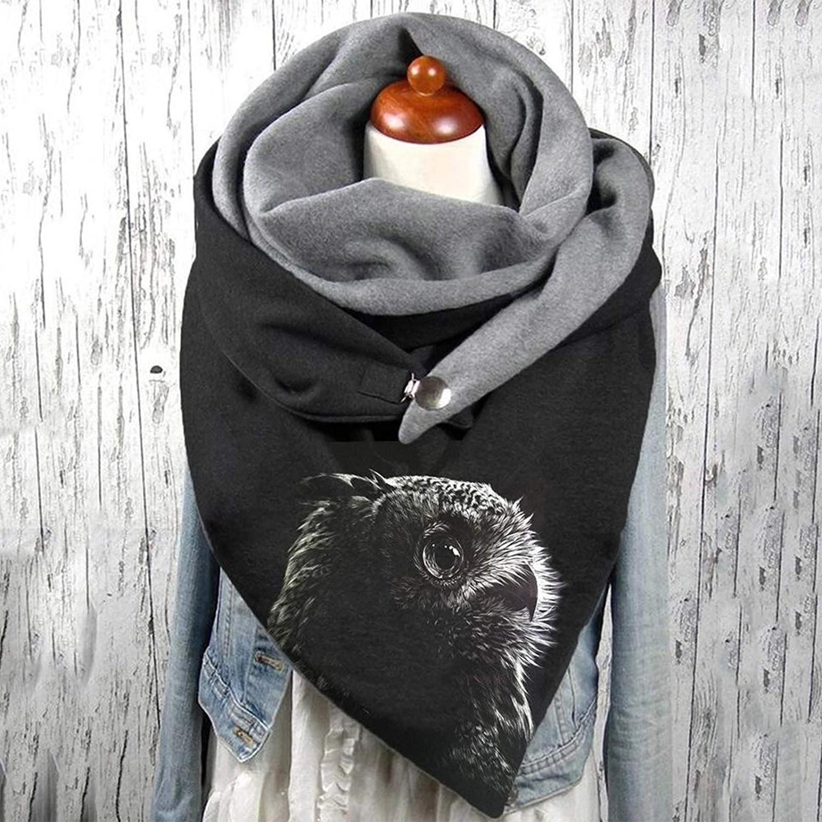 

1 шт., женский шарф с принтом, модный женский многоцелевой платок в стиле ретро, ​​шарф