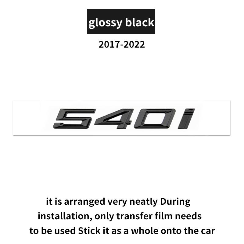Suitable for BMW 5 Series G60 G30 F10 F11 520d 525i G61 530d 530e 540i 528 535i GT F07 rear emblem car logo numerical letters