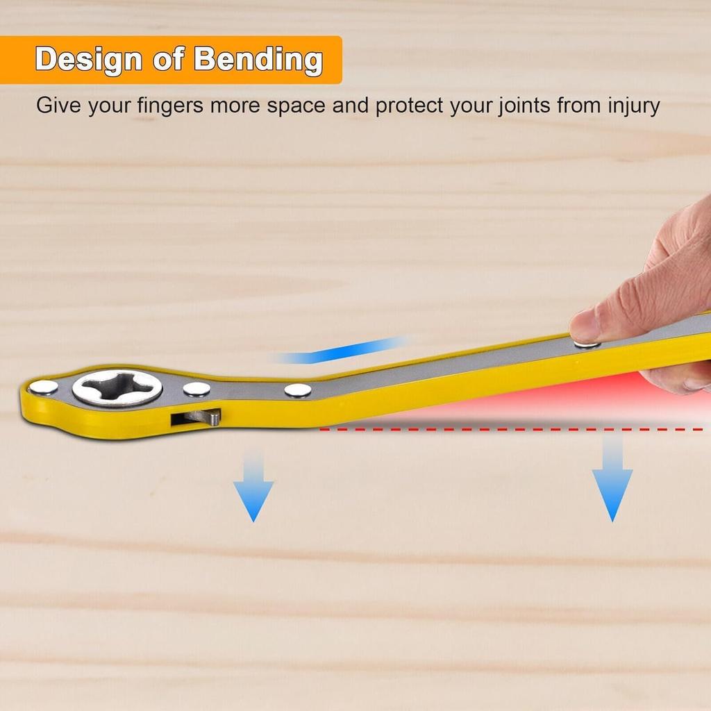 Pantograph Jack Labor Saver Lever Ratchet Type Labor Saving Handle Wrench, Mini Car Attachment