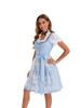 Large German Munich Oktoberfest Maid Dress - Short-Sleeved Beer Print for Stage Performance In Stock