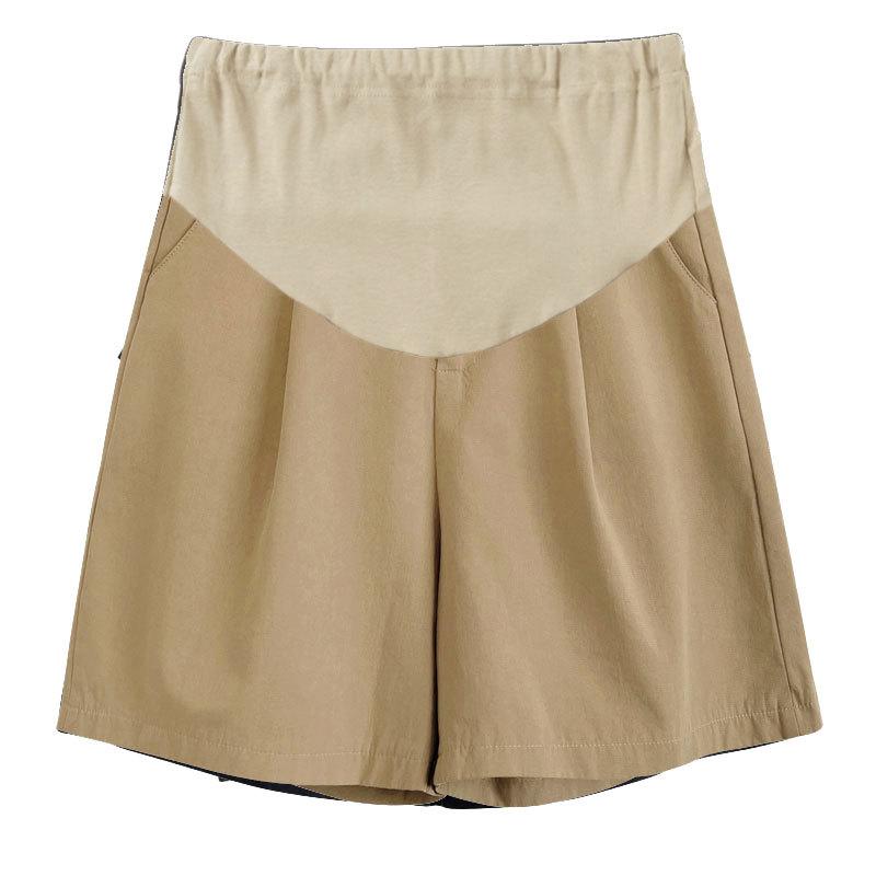 

Maternity Summer Sleeveless Cotton T-shirt (Light Gray) & Tummy Support Shorts Set XXL [150-165 lbs]