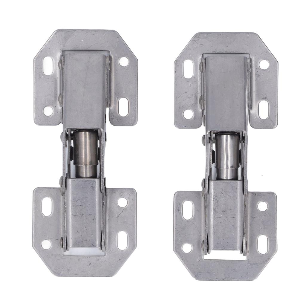 2 Set Zinc Alloy Cabinet Hinges 4 Inch Hole Free Cupboard Door Hinges Bridge Type for Wardrobe Door