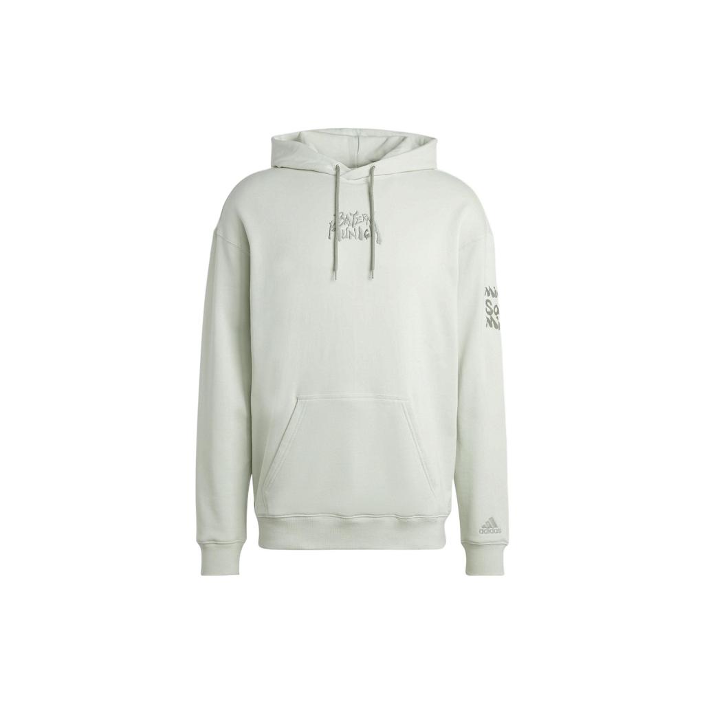 Adidas Sweatshirts Men's Light Green Hooded Moderate Regular HT8830