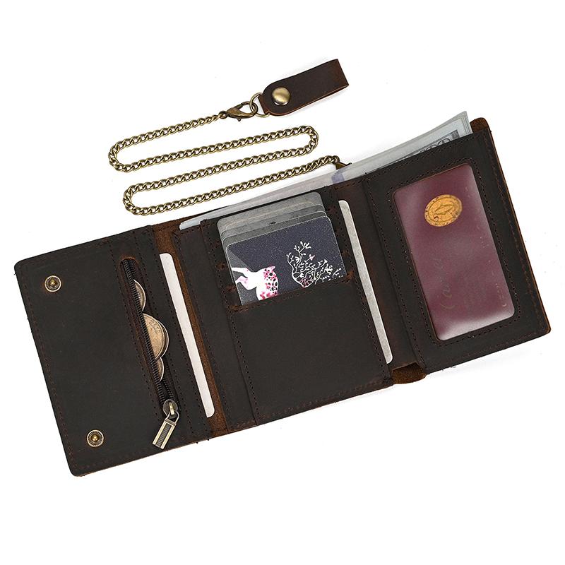 Cowhide Men's Purse Retro Fashion Vintage Pattern Male Leather Short Clutch Bag Luxury Designer Man Gift Coin Purse Wallet