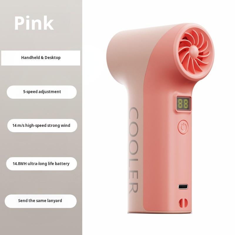 

Портативный ручной маленький вентилятор ABS Легкий Милый внешний вид USB Перезаряжаемый Летний Для Охлаждения В Пути Портативный Мини Карманный Вентилятор розовый