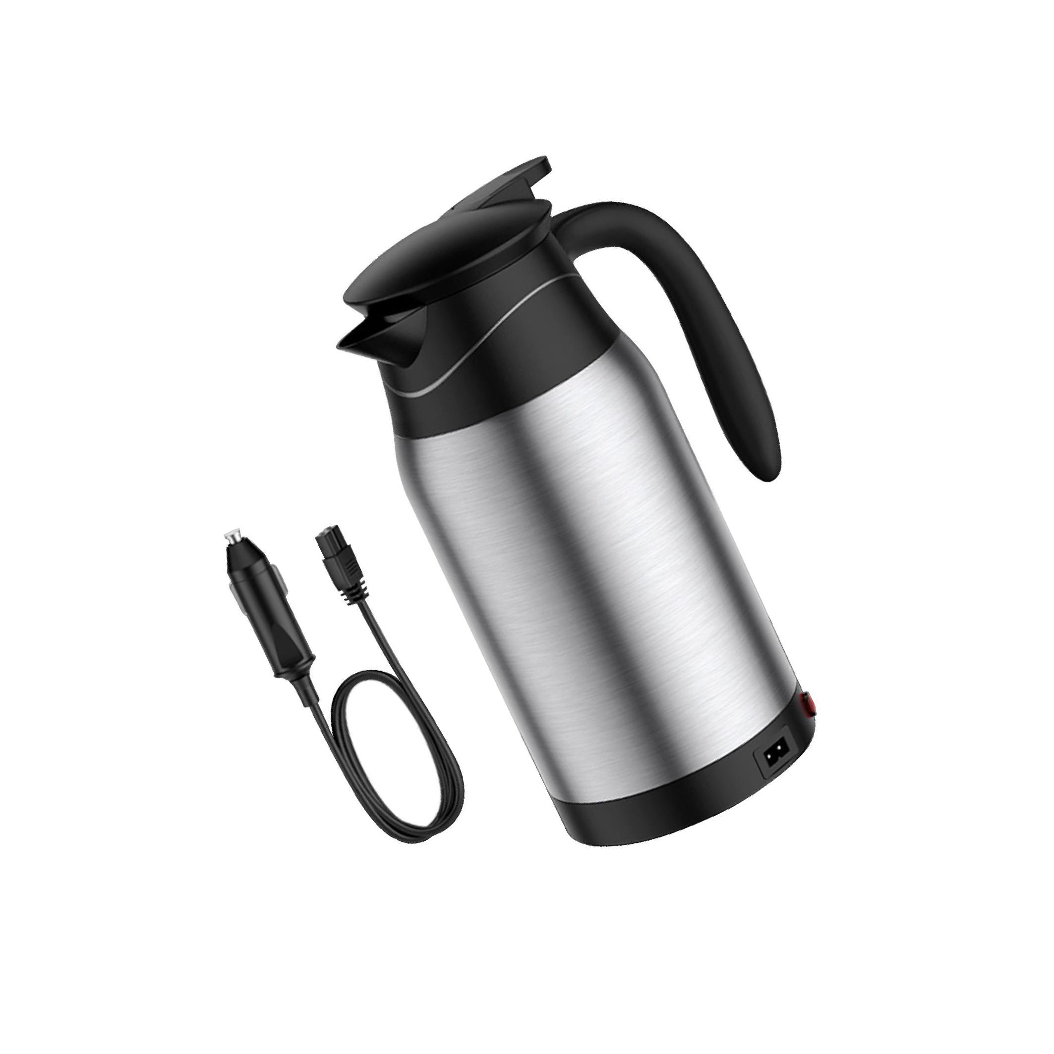 

Портативный автомобильный чайник для чайника, дорожный 12 В 24 В, быстрое закипание чая, 1 л, нагреватель для кемпинга