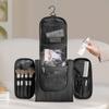 Large Capacity Double Opening Travel Toiletry Bag with Hook Waterproof Makeup Storage Bag Oxford Cloth Carry-On LIJIAO
